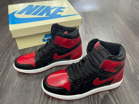 Air Jordan 1 Patent Bred – O Legendă cu un Luciu Modern - ShoeResidence