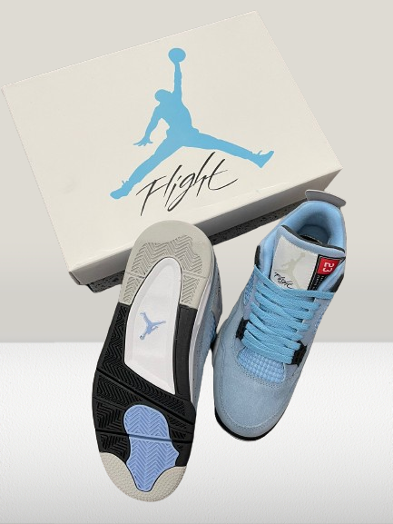 Jordan 4 University Blue PIELE [Full-Box]