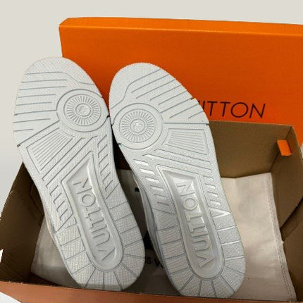 Back side view of white color Louis Vuitton Romania