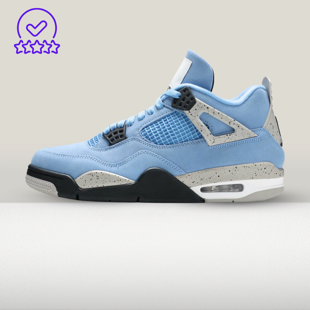 Jordan 4 University Blue PIELE [Full-Box]