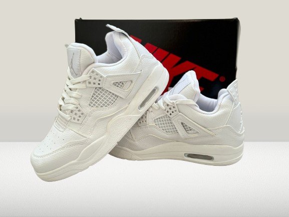 Jordan 4 White casual styling for men and women