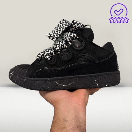 Lanvin Leather Curb Sneakers 