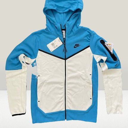 Nike Tech Fleece albastru deschis pentru bebeluși – hanorac cu glugă, partea superioară