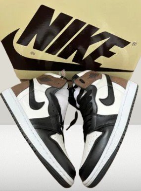 Studio view of Jordan 1 Retro High Mocha 