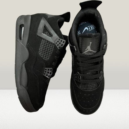 Top down view of Jordan 4 Black