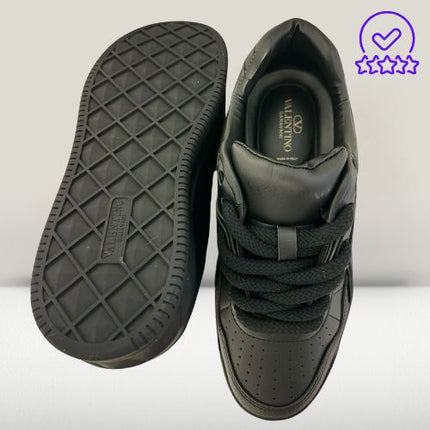 Valentino black shoes with signature Rockstud detailing