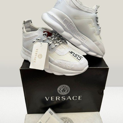  Versace Chain Reaction White luxury sneaker design