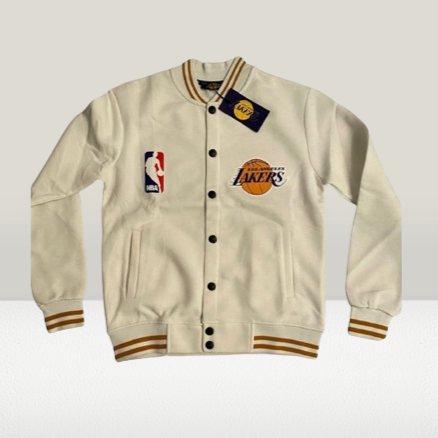 Jacketa baseball baschet lackers chicago bulls noua dama barbati unisex alba white reducere romania haine nike albe negru oferte reduceri lichidare stoc gheaca nike barbati dama copii romania