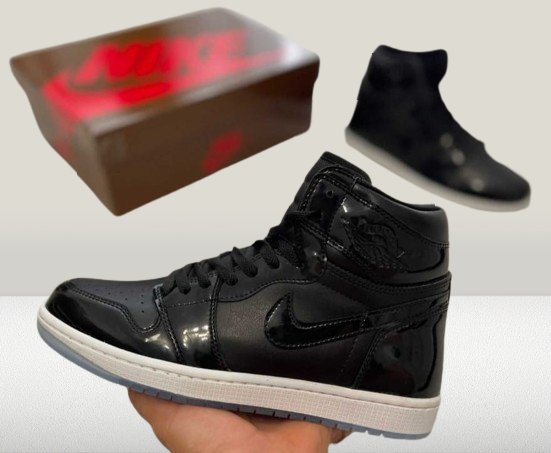 close up look of  New jordan 1 space jam Shoes 