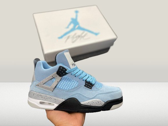 Jordan 4 University Blue PIELE [Full - Box] - ShoeResidenceJordan 4 University Blue PIELE [Full - Box]Jordan 436