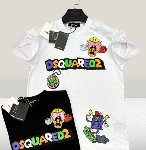 Tricou DSQUARED2 [NOU] - ShoeResidence tricouri bărbați, tricouri damă, tricouri firmă, tricouri vară, tricouri diferite branduri, tricouri femei, tricouri casual bărbați, tricouri casual femei, tricouri polo, tricouri sport, tricouri personalizate, tricouri stil urban, tricouri cu imprimeuri, tricouri simple, tricouri colorate, tricouri elegante, tricouri Moschino, tricouri Off - White, tricouri Gucci, tricouri Nike, tricouri AdidasCompleuriS